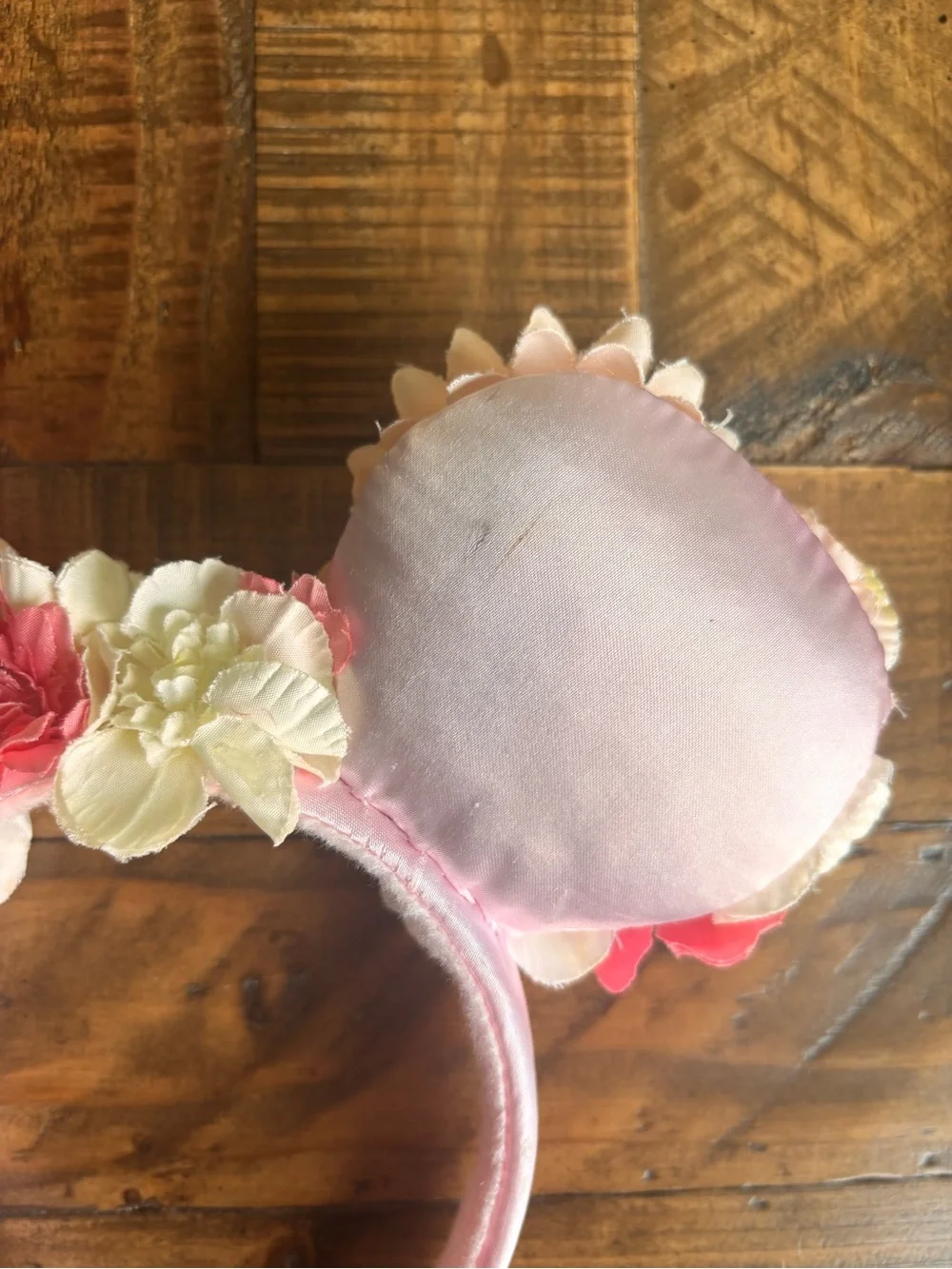 AUTHENTIC DISNEY PARKS FLORAL EAR PINK HEADBAND